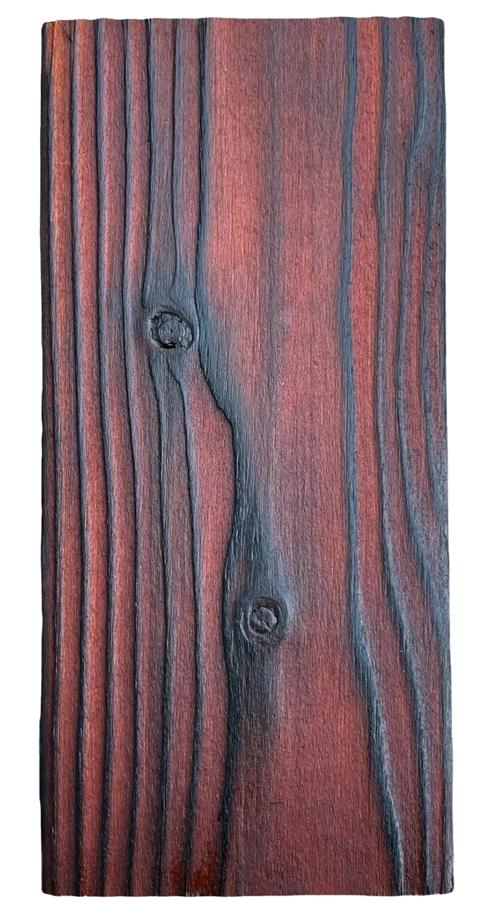 mahogany gebrand hout van Deluxe Wood