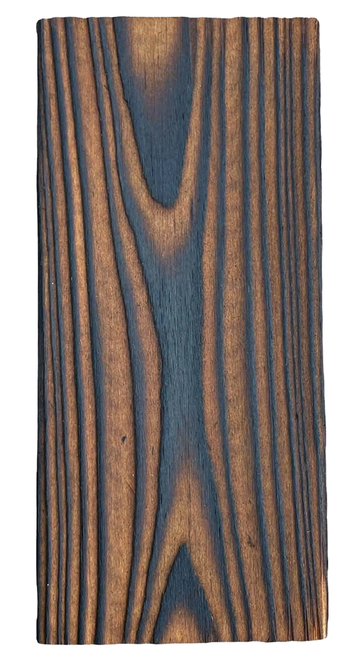 teak gebrand hout van Deluxe Wood